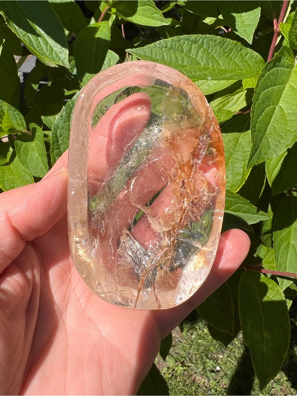 Golden (3) healer bowl | crystal